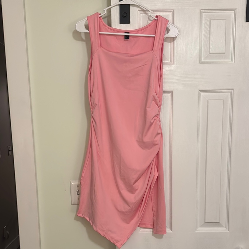 Pink Dress with Slit